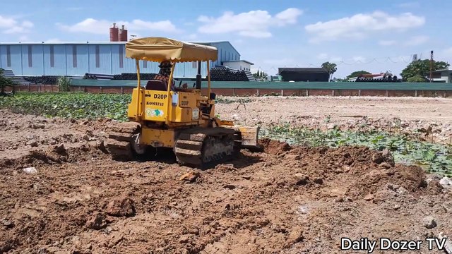 Amazing Bulldozer Pushing Stone and 5 Ton Truck Unloading