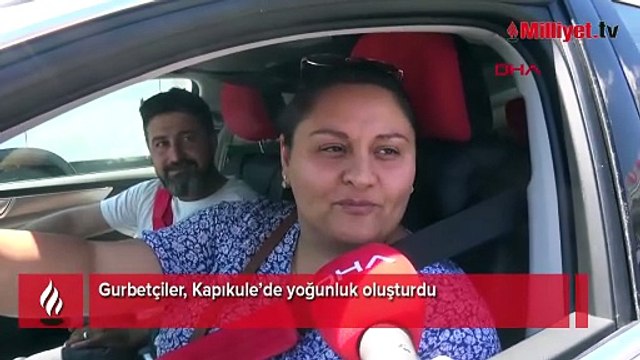 Gurbetçiler, Kapıkule’de yoğunluk oluşturdu