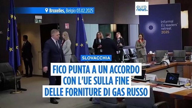 La Slovacchia punta a raggiungere un accordo con l'Ue sulla fine delle forniture di gas russo