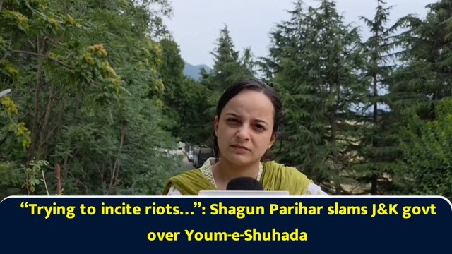 “Trying to incite riots…”: Shagun Parihar slams J&K govt over Youm-e-Shuhada