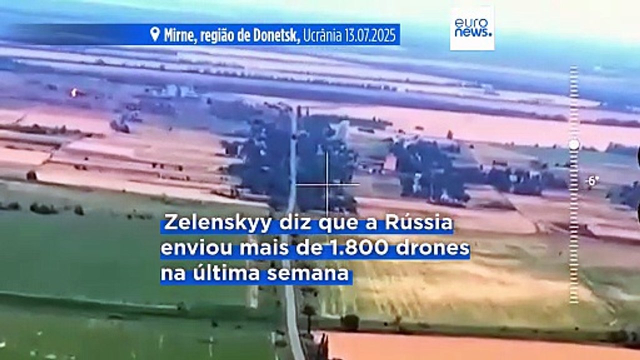 Zelenskyy critica Rússia por intensificar campanha de "terror e intimidação" contra a Ucrânia