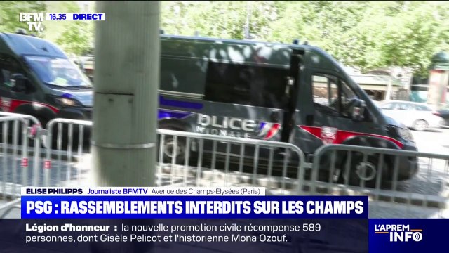 PSG-Chelsea: les rassemblements seront interdits sur les Champs-Élysées en cas de victoire du Paris-Saint-Germain