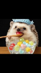 Hedgehog baby foraging daily