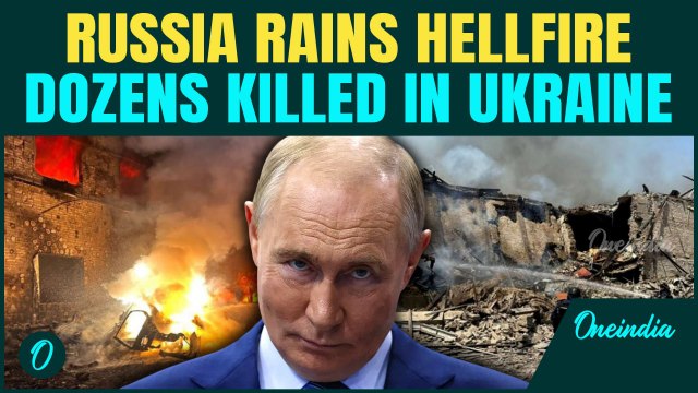 Disturbing Moment On Cam: Russia Rains 623 Missiles All Across Ukraine Killing Over Dozens