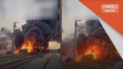 Kebakaran kereta api kargo ganggu perkhidmatan Du Chennai