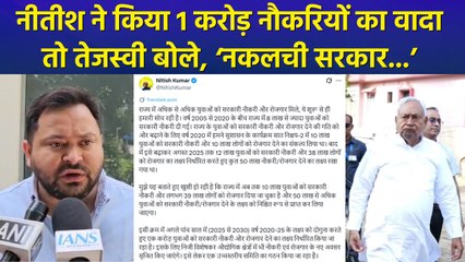 नीतीश कुमार ने 5 साल में 1 करोड़ नौकरियों का किया वादा, RJD ने बताया ‘नकलची’