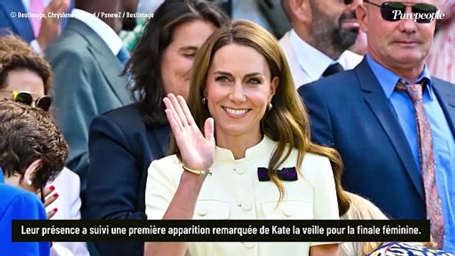 Ils sont là ! A Wimbledon, Kate Middleton et le prince William réunis avec leurs enfants Charlotte et George, leurs tenues sont impeccables