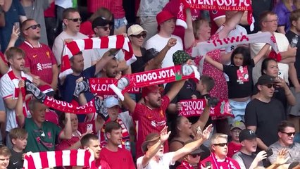 Liverpool - Le vibrant hommage des Reds à Diogo Jota avant le match contre Preston