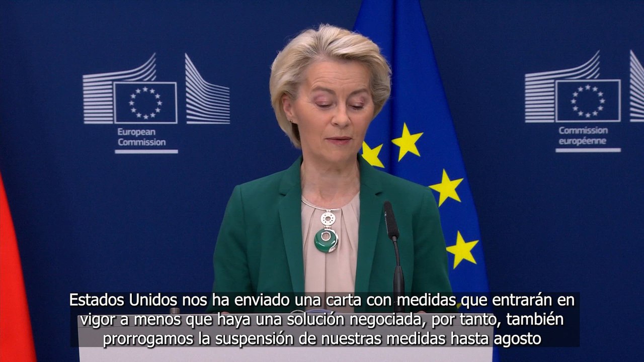 La UE mantendrá en suspenso la represalia a aranceles de Trump para negociar hasta el 1 de agosto