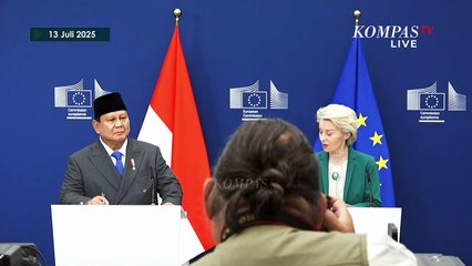 [FULL] Pernyataan Presiden Komisi Eropa Puji Indonesia di Depan Presiden Prabowo