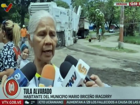Aragua | Más de 480 toneladas de asfalto fueron colocados en las vías principales de Mario Briceño Iragorry