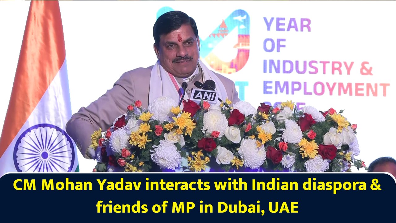 CM Mohan Yadav interacts with Indian diaspora & friends of MP in Dubai, UAE