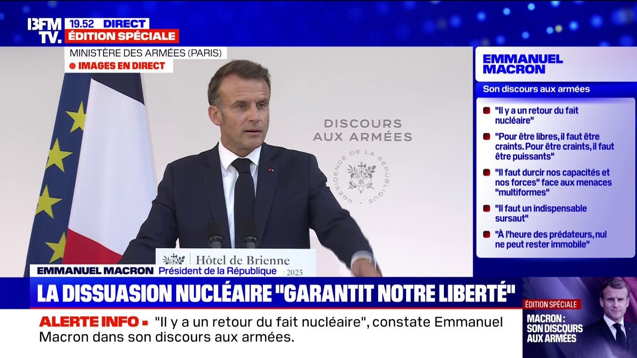 Discours aux Armées: Emmanuel Macron appelle à "défendre notre liberté"