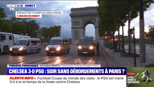 PSG-Chelsea: le périmètre des Champs-Élysées est sécurisé par les forces de l'ordre