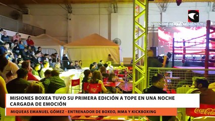 Misiones Boxea tuvo su primera edición a tope en una noche cargada de emoción