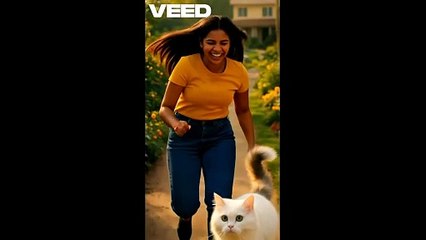 Bellarina scared, and is running out to garden.