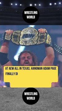 Hangman Adam Page finally did it at AEW All In: Texas.