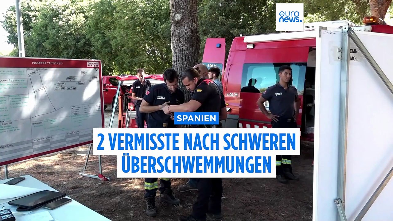 Suche nach Vermissten: Sturzfluten in Katalonien reißen zwei Menschen mit