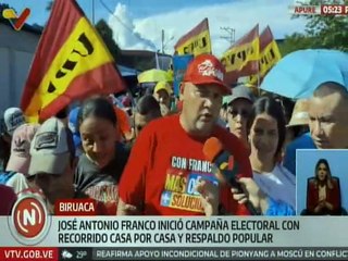 Apure | Candidato José Antonio Franco inició campaña electoral con recorrido casa a casa en Biruaca