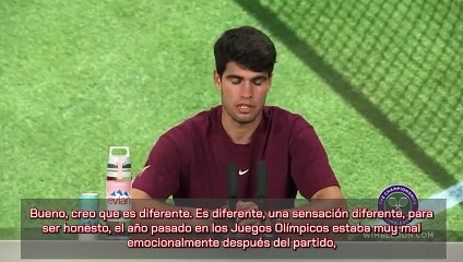 Alcaraz, con la cabeza alta: "Es una sensación diferente a la de los Juegos Olímpicos"