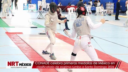 CONADE celebra primeras medallas de México en clasificatorio de esgrima rumbo a Santo Domingo 2026