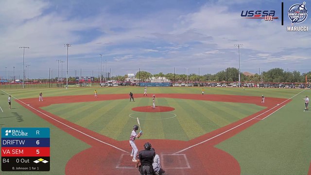VA Seminoles-Fisher VS Driftwood Dragons 13U - Thu, Jul 3, 2025 2:04 PM to Thu, 8:22 PM