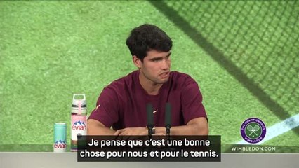 Wimbledon - Alcaraz : "Nous sommes en train de construire une grande rivalité"