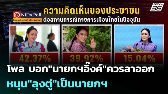 โพล บอก นายกฯอิ๊งค์ ควรลาออก-หนุน ลุงตู่ เป็นนายกฯ | โชว์ข่าวเช้านี้ |14 ก.ค. 68