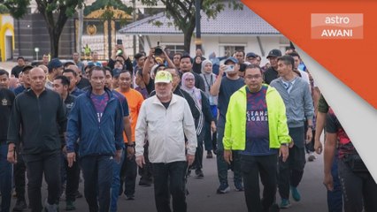 Agong berkenan Brisk Walk bersama warga Istana Negara, galakkan gaya hidup sihat