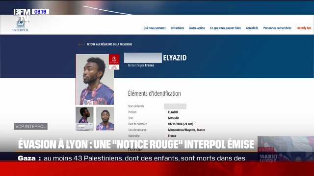 Évasion d'un détenu dans le Rhône: une notice rouge d'Interpol émise pour retrouver le fugitif