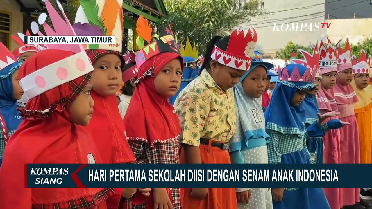 Masa Pengenalan Lingkungan Sekolah, Disambut Dengan Pengenalan Guru dan Senam Anak Indonesia | KS