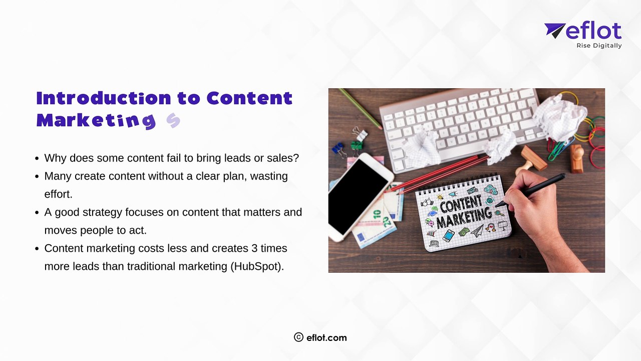 How to Plan a Content Marketing Strategy | Eflot - Digital marketing agency in Bangalore