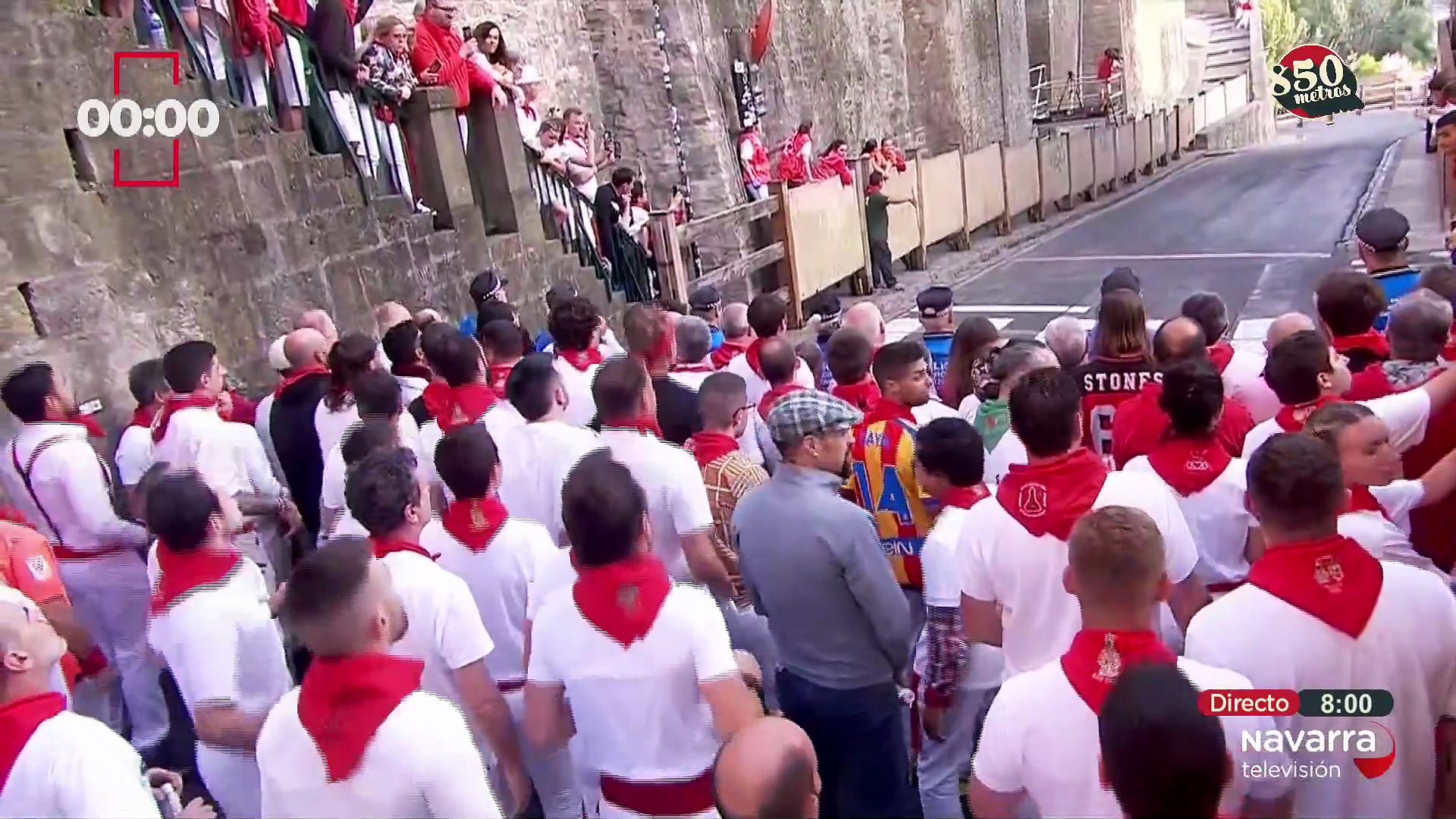 Rapidísimo encierro de los Miura, el último de los Sanfermines