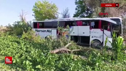 Konya'da otobüs kazası