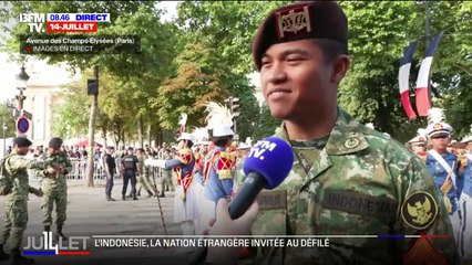 "On est vraiment contents d'être là": l'Indonésie est l'invitée d'honneur du défilé du 14-Juillet