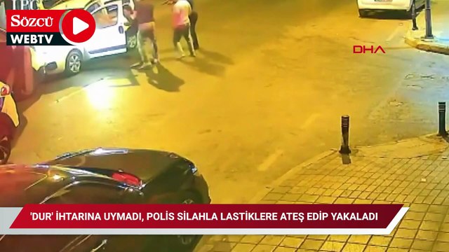 Ataşehir'de 'dur' ihtarına uymadı, polis silahla lastiklere ateş edip yakaladı