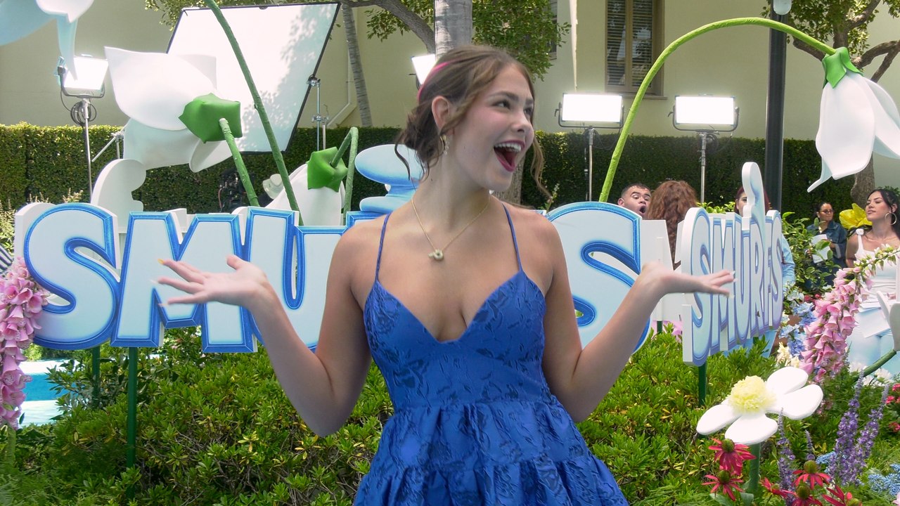 Peja Anne Roeder at the Smurfs premiere in Los Angeles