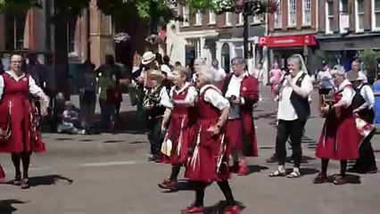 Morris Dancing in Newbury Market Place