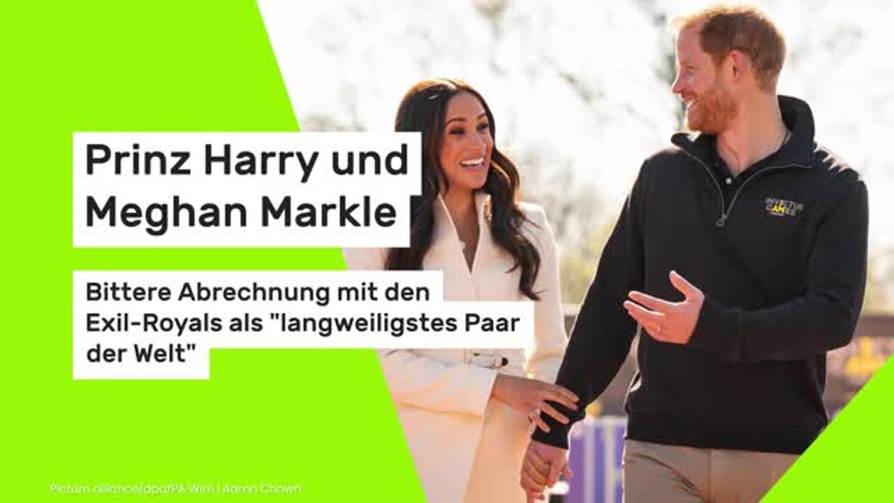 Prinz Harry und Meghan Markle: Bittere Abrechnung mit den Exil-Royals als 'langweiligstes Paar der Welt'