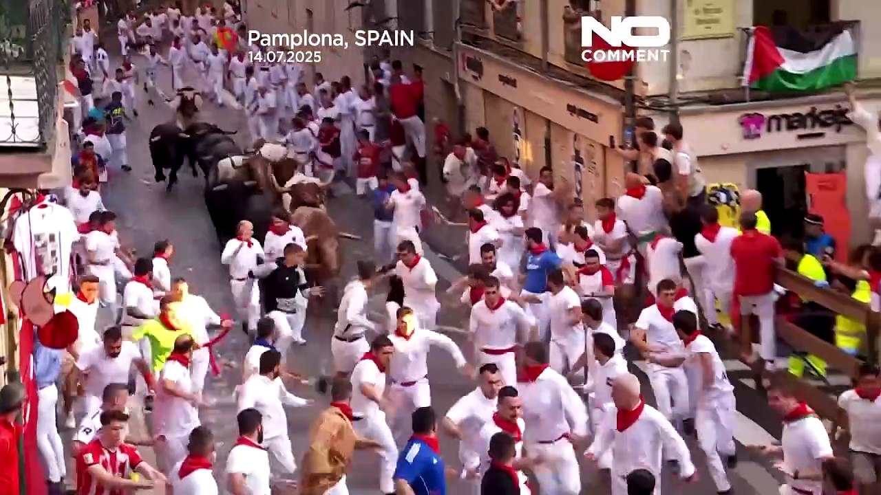 Vier Verletzte beim letzten Stierlauf des San Fermín Festivals in Pamplona