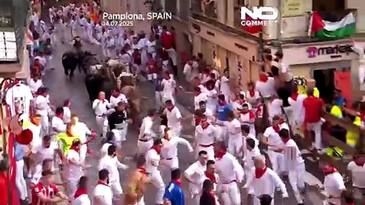 Cztery osoby ranne podczas finałowego biegu byków na festiwalu San Fermín w Pampelunie