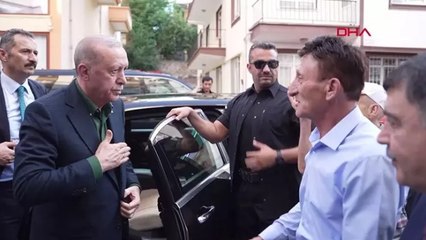 Cumhurbaşkanı Erdoğan, Kızılcıhamam’da 15 Temmuz şehit ailelerini ziyaret etti