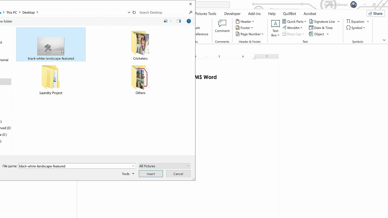 How to Set Double Frame to Picture in MS Word