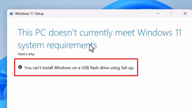 Fix You Can't Install Windows on a USB Flash Drive Using Setup Error | Windows 11 / 10 / 8 / 7 ✅