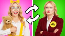 My little sis become a principal || GENIUS HACKS by 123 GO! UNIVERSE