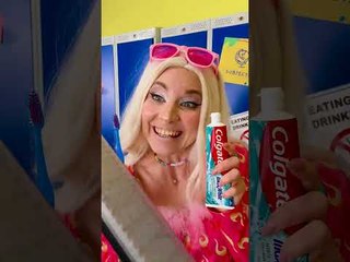 She Hid Her Lipstick 💄 Using a Toothbrush  #makeup #school