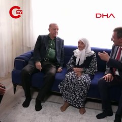 Cumhurbaşkanı Erdoğan, Kızılcıhamam'da 15 Temmuz şehit ailelerini ziyaret etti