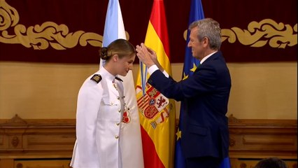 La princesa Leonor recibe la Medalla de Oro de Galicia