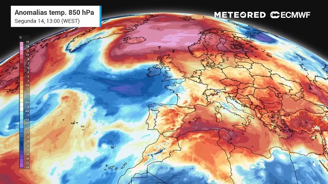 Na primeira parte desta semana, as temperaturas voltam a subir, aumentando a anomalia térmica em todo o país