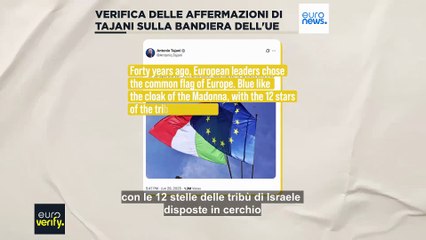 Fact-checking dell'interpretazione religiosa della bandiera dell'Ue fatta dal ministro Tajani